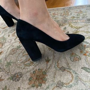 Aldo suede chunky high heel